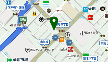 築地よりみち館の地図画像