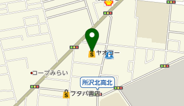 ヤオコー 所沢美原店の地図画像