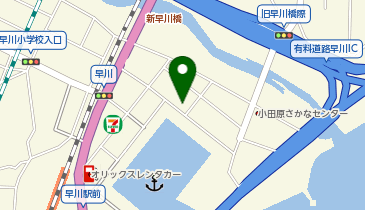 小田原早川港 坂口丸の地図画像