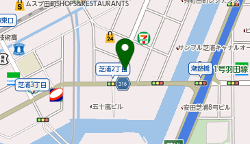 ブランズタワー芝浦の地図画像