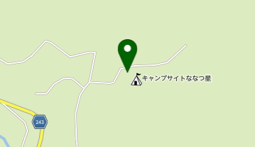 オートキャンプ場 ななつ星の地図画像
