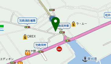 ドッグサロンくらしきの地図画像