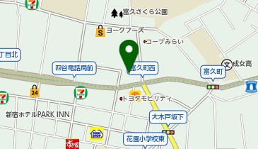 新宿御苑前どうぶつ病院の地図画像