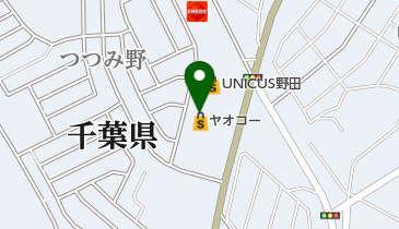 ヤオコー 野田つつみ野店の地図画像