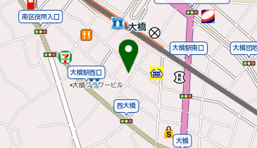 近江焼肉ホルモンすだく 大橋駅西口店の地図画像