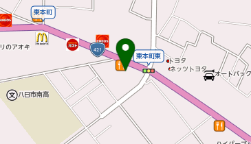 餃子の雪松 東近江店の地図画像