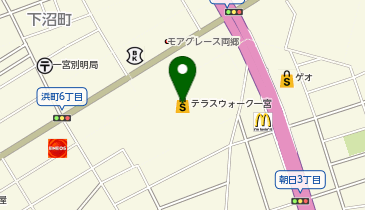 テラスウォーク一宮の地図画像