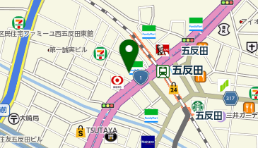 ステップゴルフプラス 五反田店の地図画像