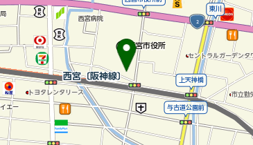 西宮市職員生活共同組合の地図画像