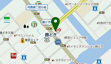 勝どき校 シェーン英会話の地図画像