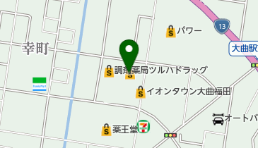 ザ・ビッグ 大曲福田店の地図画像