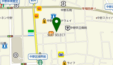 肉汁餃子楼 中野店の地図画像