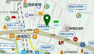 個室居酒屋 九十九 新宿2号店の地図画像