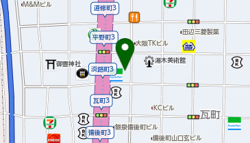 GINZA(ギンザ)グローバルスタイル 大阪本町店の地図画像