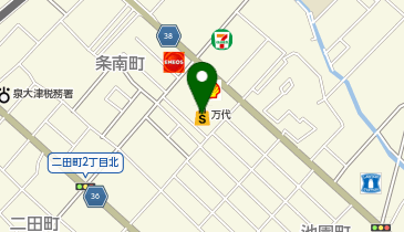 イセヅドライ 万代泉大津店の地図画像