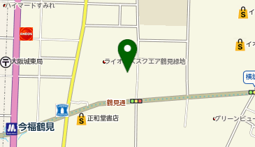 イセヅドライ 万代鶴見店の地図画像