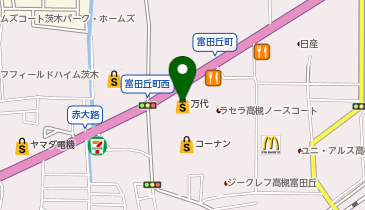 イセヅドライ 万代富田丘店の地図画像