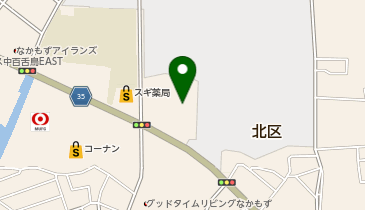 イセヅドライ 万代なかもず店の地図画像