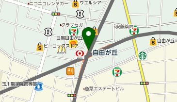 ShinQs ビューティー パレット 自由が丘店の地図画像