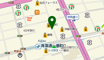 星乃珈琲店 仙台マーブルロード店の地図画像