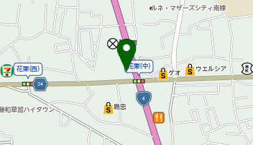 星乃珈琲店 草加店の地図画像