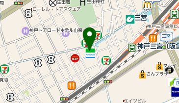 星乃珈琲店 三宮店の地図画像