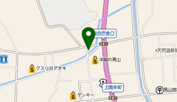 餃子の雪松 高山店の地図画像