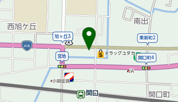 餃子の雪松 関店の地図画像