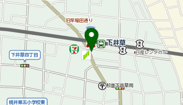 おかしのまちおか 下井草店の地図画像