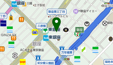 木挽町広場の地図画像