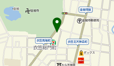 食堂 肉左衛門 金閣寺店の地図画像