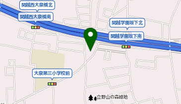 バッティングプラザ大泉の地図画像