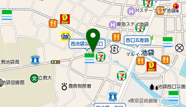 ダンススクール TOKYO STEPS ARTS(トウキョウ ステップス アーツ) サテライト池袋西口校の地図画像