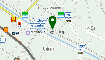 ガッツレンタカー 秦野店の地図画像