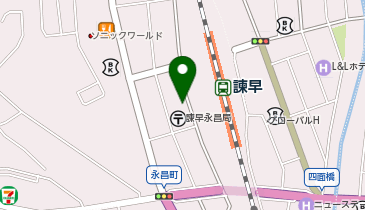ガッツレンタカー 諫早駅西口店の地図画像