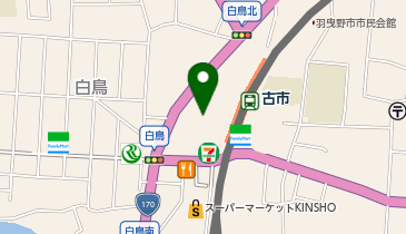 餃子の雪松 羽曳野店の地図画像