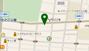 餃子の雪松 大阪住之江店の地図画像