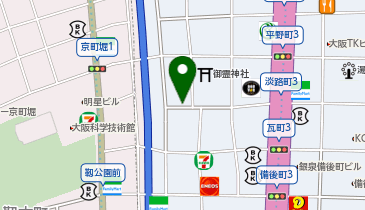 アクターズクリニック 大阪校の地図画像