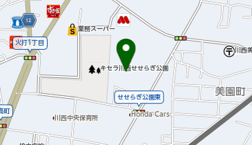 川西市総合体育館の地図画像