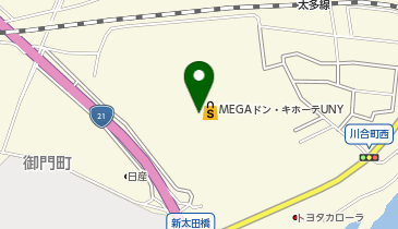 からあげ鶏ひょう MEGAドン・キホーテUNY美濃加茂店の地図画像