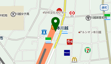 川越市場の森Market Terrace DELIVERY&TAKEOUT(マーケット テラス デリバリーアンドテイクアウト) 西武本川越PePe店の地図画像