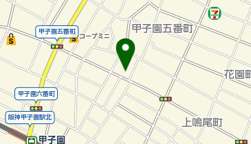餃子の雪松 甲子園店の地図画像