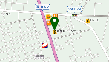 Seria(セリア) 草加セーモンプラザ店の地図画像