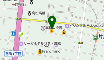 iCB 高松三越店の地図画像