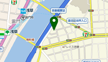 田畑硝子工房」(墨田区-工房-〒130-0001)の地図/アクセス/地点