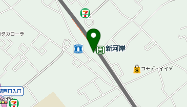 カフェ・ド・クリエ 東武新河岸駅店の地図画像