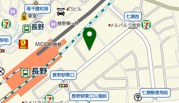 資格の大原 長野校の地図画像