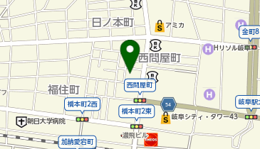 資格の大原 岐阜校の地図画像