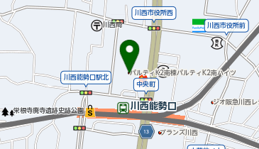 資格スクール大栄 川西校の地図画像