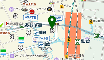 パソコン教室アビバ 仙台駅前校の地図画像